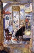 James Ensor Skeleton Looking at Chinoiseries oil on canvas